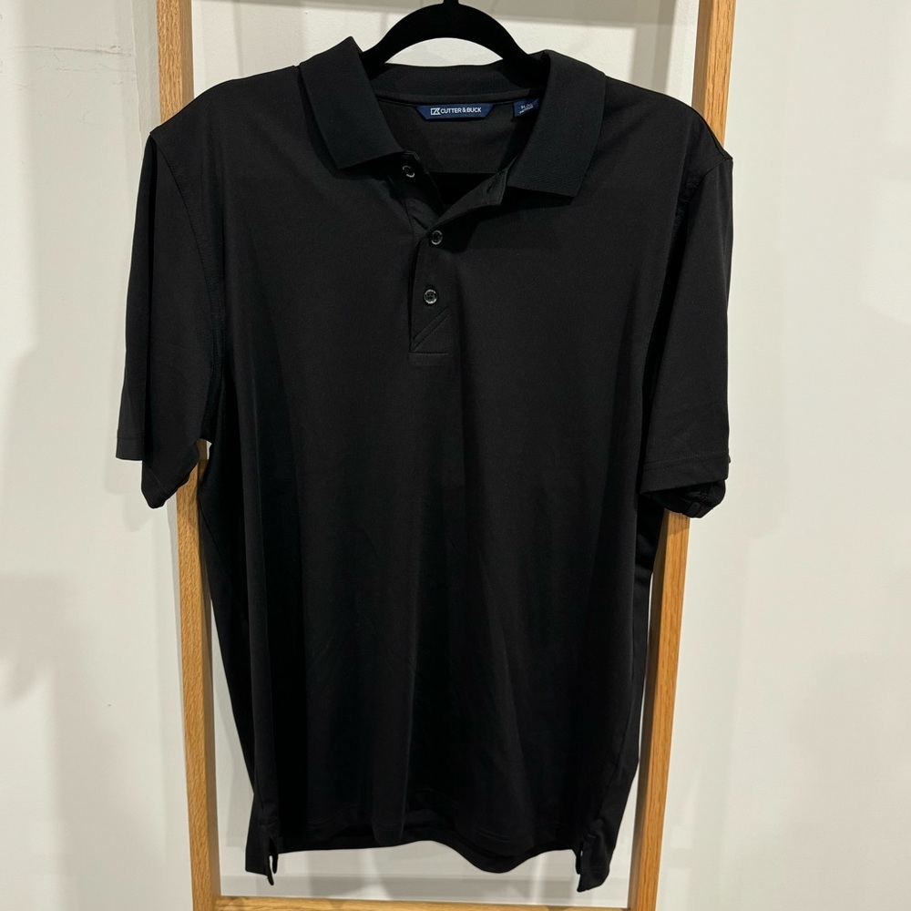NWOT Cutter & Buck Golf Shirt - Black -‎ Men’s Size M